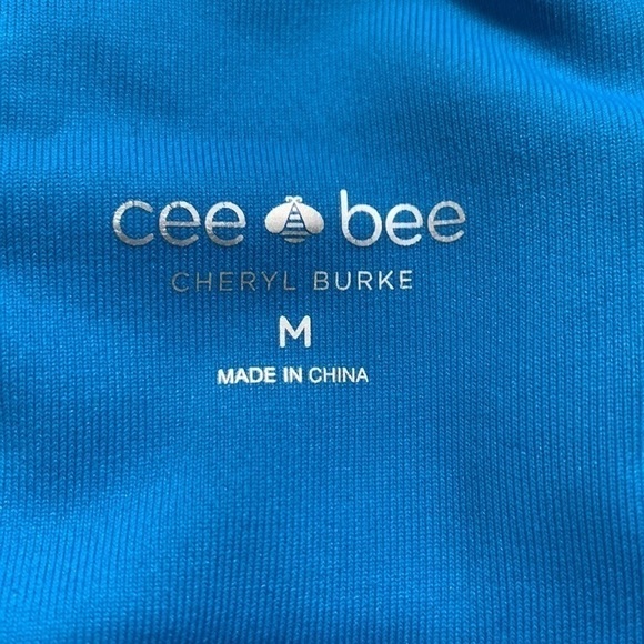 CEE bee CHERYL BURKE Leggings Size M Crop Pants with Mesh Inserts Size Medium - Picture 6 of 8